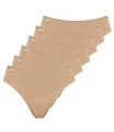 Produktbild: sloggi Damen Slips 24/7 Cotton Tai Slip 8301QG66 6er Pack, Farbe:Beige, Wäschegröße:44, Artikel:-6239/SN brush