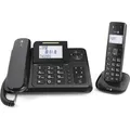 Produktbild: Doro Telefon Comfort 4005, schwarz, mit Anrufbeantworter und Mobilteil
