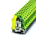 Produktbild: PHOENIX CONTACT Terminalblock USLKG16N 4017918002268 Schutzleiterklemme 4...16mm² Schraubanschluss DIN-Schienenmontage Thermoplast grün-gelb