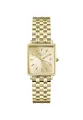 Produktbild: Rosefield Boxy XS Damenuhr mit goldfarbenem Edelstahl-Armband 24mm