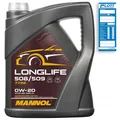 Produktbild: 5L Mannol Longlife Motoröl ACEA C5 0W-20 VW 508.00 509.00 MB 229.71 Dexos 1 Gen2