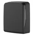 Produktbild: HYPAFOL Handtuchpapierspender Interfold Schwarz Matt - Hygienespender für V-Falz Papierhandtücher, 600 Blatt Kapazität