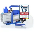 Produktbild: Mucola - Vakuumpumpe Unterdruckpumpe Monteurhilfe 127L/Min Griff Klimatechnik Modellbau Klimaanlagen 2 Stufig Vacuum Handgriff
