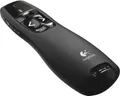 Produktbild: Logitech® Wireless Presenter R400, roter Laserpointer Klasse 2, Reichweite bis 15 m, USB-Empfänger, Kunststoff, schwarz, inkl. Batterien & Reiseetui 811600