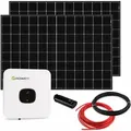 Produktbild: Balkonkraftwerk Growatt MIC 800 0,8kW mit 820W Solarpanel und Wifi-Stick