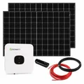 Produktbild: Balkonkraftwerk 0% MwSt §12 III UstG Growatt MIC 800 800W Solarpanel Wifi-Stick