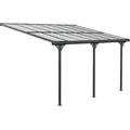 Produktbild: Aluminium Terassenüberdachung Mit Doppelstegplatten 'bruce', Schwarz, 435 X 300 X 225-270 Cm (l X B X H) - Westmann