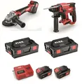 Produktbild: Flex Akku-Winkelschleifer LB 125 18.0-EC + CHE 18.0-EC Bohrhammer 2x Akku 5.0 Ah