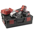 Produktbild: Flex Akku-Winkelschleifer mit Bremse LB 125 18.0-EC inkl. 2 Akkus 5,0 Ah, L-BOXX