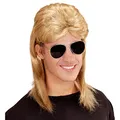 Produktbild: W WIDMANN MILANO Party Fashion – Vokuhila Perücke im 80er Jahre Stil mit Brille, Kostüm Accessoire für Karneval, Mottoparty