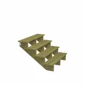 Produktbild: Plus Außentreppe Kiefer 4 Stufen 120 cm breit