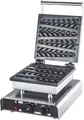 Produktbild: GastroHero 2-in-1-Kombi-Waffeleisen Doppel Waffeleisen rund 2x Ø18 cm Waffelgerät Gastro, 1550 W