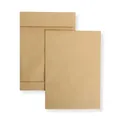 Produktbild: 50 Stück Faltentaschen 250x353x40 mm B4 braun haftklebend ohne Fenster Versandtaschen Umschläge Briefumschläge