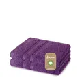 Produktbild: Lavea 2er Set Seiflappen, 2 x Seiftuch, Lila, 30 x 30 cm Premium Frotteeserie Bali | GOTS Zertifiziert, 100% Bio Baumwolle