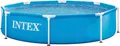 Produktbild: Intex 8FT 20IN Metal Frame Pool Aufstellpool Rund Blau 244x51cm Garten