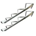 Produktbild: Treppenholm Holz-Treppe Treppenwange Treppenrahmen Verzinkt / Wählbar 2 - 6 Stufen (5 Stufen)