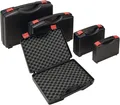Produktbild: Kunststoffkoffer L235xB185xH48 mm PP 1 Griff m. Schaumstoffeinlage schwarz