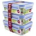 Produktbild: Emsa Frischhaltedosenset Clip & Close, Transparent, Kunststoff, 1,0 L, 13.6x19.7x20.1 cm, mikrowellenfest, Küchenzubehör, Vorratsbehälter, Frischhaltedosen