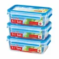 Produktbild: Emsa Clip & Close 3er Set Frischhaltedosen 1 L Brotdose Frischhaltebox Box