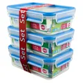 Produktbild: Emsa Clip + Close 508558 Frischhaltedosen-Set 3x 1L blau