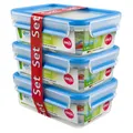 Produktbild: emsa Frischhaltedosen CLIP & CLOSE 7,0 cm hoch transparent 1,0 l, 3 St.