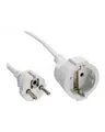 Produktbild: InLine Strom-Verlängerung Schutzkontakt Stecker Buchse weiss 1.5m Kabel Verlängerungskabel Strom/Netzteil 1,5 m (16401W)