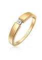 Produktbild: Elli DIAMONDS Verlobungsring Klassisch Bandring Diamant 0.06 ct. 925 Silber