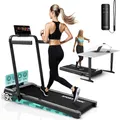 Produktbild: Sportconic Elektisches Laufband, Klappbares Laufband für Zuhause & Büro, Walking Pad bis 12 km/h – mit 9 % Steigung, LED-Display & Tablet-Halter