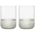 Produktbild: Blomus Windlichtset Calma, Klar, Greige, Glas, Stein, 9.5 cm, Glaseinsatz, Dekoration, Windlichter & Laternen, Windlichter
