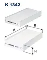 Produktbild: Filtron (K 1342-2X) Innenraumfilter, Pollenfilter, Mikrofilter für BMW MINI