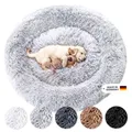 Produktbild: Wahre Tierliebe Hundebett Fluffy Wolke - Das Original, mit waschbarem Bezug Hundekissen, Hundekorb, Flauschiges Hundebett für große, mittelgroße & kleine Hunde