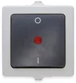 Produktbild: KOPP Feuchtraum-Schalter Nautic 565296007, beleuchtet, grau