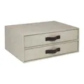 Produktbild: BIGSO BIRGER Schubladenbox – Aufbewahrungsbox mit 2 Schubladen – Schreibtisch...