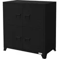 Produktbild: ML-Design Aktenschrank 75x40x80,5 cm Schwarz Stahl Freistehender