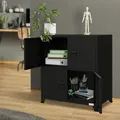 Produktbild: Büroschrank Aktenschrank Metallschrank Stahlschrank mit Regalfächer 75x40x80,5cm
