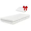 Produktbild: Komfortschaummatratze EASY Schaumstoff Matratze Härtegrad H2 / H3, ergonomischer Kern, Essence Sleep, 18 cm hoch, (inkl. Visco-Schaum-Kopfkissen), Matratze in 90x200, 100x200, 140x200, atmungsaktiv & druckentlastend 100 cm x 200 cm x 18 cm