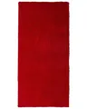 Produktbild: Teppich Läufer rechteckig 80 x 150 cm rot getuftet Shaggy Hochflor Modern Demre