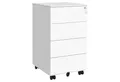 Produktbild: SONGMICS Rollcontainer Schubladenschrank, mobiler Aktenschrank, Metallschrank, Druckertisch, abschließbar, 3/4 Schubladen