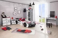 Produktbild: Aileenstore Kinderzimmer Komplett Set Jugendzimmer Kindermöbel 5 teilig mit Autobett Police (ohne Matratze)