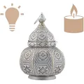 Produktbild: Orientalische Laterne Lampe Nachttischlampe Mahana Weiss