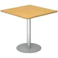 Produktbild: bümö Pausentisch, Buche, Silber, Holzwerkstoff, Nachbildung,Buche, Quadratisch, 80x74.5x80 cm, FSC Mix, Arbeitszimmer, Schreibtische, Bürotische
