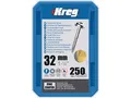 Produktbild: Kreg Pocket-Hole Schrauben 32 mm, Verzinkt, Maxi-Loc, Feingewinde - 250Stk.