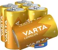 Produktbild: Varta Longlife, Batterie 6 Stück, D Alkali-Mangan 6 Stück D
