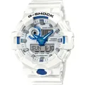 Produktbild: CASIO Uhr G-Shock Classic weiß-blau GA-700HDS-7AER - Weiß