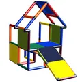 Produktbild: move and stic - Spielhaus Noel mit Kleinkindschräge Multicolor für Kinderzimmer Indoor und Outdoor Gartenhaus