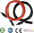Produktbild: Cansolar Solarkabel Verlängerungskabel Set:rot & schwarz 6mm² 0,5 Meter