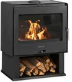 Produktbild: Kaminofen Heathus »B 57« mit Holzfach, 10 kW, Zeitbrand, Holzscheite bis 50 cm, mit Holzfach im skandinavischen Design