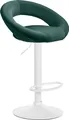 Produktbild: CLP Barhocker Olinda Samt drehbar und höhenverstellbar,grün weiß