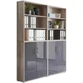 Produktbild: Aktenschrank Office Edition Sw Set 11 Sonoma Eiche/Anthrazit