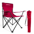Produktbild: 24MOVE® Campingstuhl Klappstuhl Outdoor Angelstuhl Camping faltbar rot RETOURE